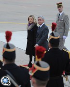 Президент Армении прибыл с официальным визитом во Францию