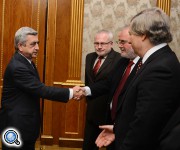 Президент Армении принял посредников по карабахскому конфликту
