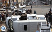 В Ереване перевернулось маршрутное такси - три человека ранены