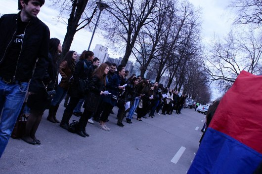 В Москве прошла акция ко дню памяти жертв геноцида армян в Османской империи.