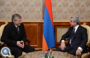 Президент Армении принял генсека ОДКБ Николая Бордюжу
