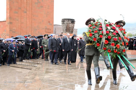В Нагорном Карабахе отдали дань памяти жертвам Геноцида