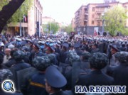 Раффи Ованнисян договорился с начальником Полиции Армении покинуть проспект Баграмяна