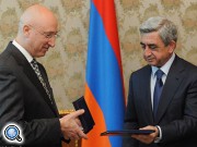 Президент Армении наградил Сергея Капиноса медалью Мхитара Гоша