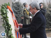 Президент Армении воздал дань уважения погибшим за независимость республики