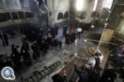 В Вифлееме произошла драка между армянскими и греческими священниками - видео
