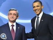 Президент Армении поздравил Барака Обаму с Днем Независимости США