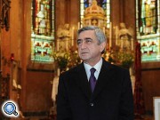 Президент Армении посетил на острове Св.Лазаря в Венеции монастырь конгрегации Мхитаристов