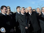 Президент Армении ознакомился с восстановительными работами на затопленных участках дорог в районе озера Севан