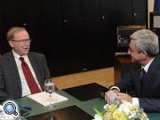 Президент Армении встретился в Брюсселе с главой Европейской народной партии