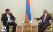 Президент Армении и председатель ОБСЕ обсудили ход карабахского урегулирования