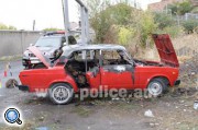 В Ереване в горящей машине обнаружен труп мужчины