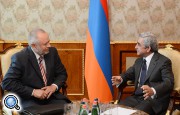 Серж Саргсян и Александр Фомин обсудили перспективы военного сотрудничества Армения-РФ