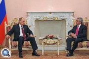 Путин и Саргсян обсудили перспективы присоединения Армении к Таможенному союзу и ЕЭП