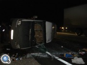 На Ставрополье при опрокидывании автобуса пострадали несколько человек