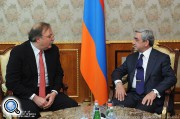 Серж Саргсян и Григол Вашадзе обсудили предстоящий визит президента Армении в Грузию